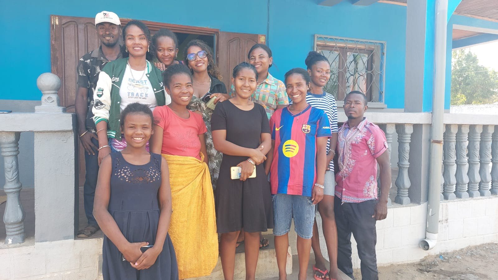 Members of the TERATANY team outside Ny Trano Manga in Ambovombe.